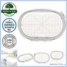 Large Metal Oval Embroidery Hoop Compatible with Bernina Sewing Machines