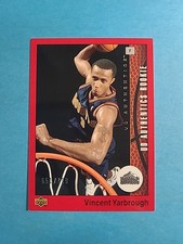 Vincent Yarbrough 2002 UD Authentics Rookie Card # 102 Serial # 651/799 J6652. rookie card picture