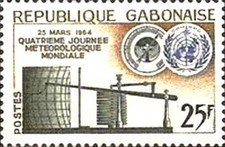 Timbre Météorologie Gabon 169 * - 65776