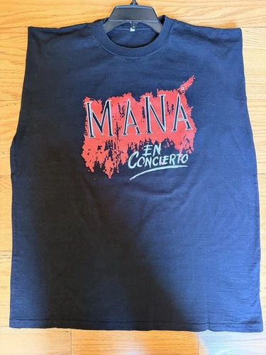 Mana En Concierto Paraguay Concert T-Shirt L 90 1990s vintage concert t-shirt, vintage, single stitch, B+ condition