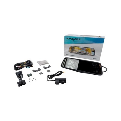 VOXX RVMDVR Rearview Mirror with 2K Dash Cam and DVR plus Rear-Facing Camera