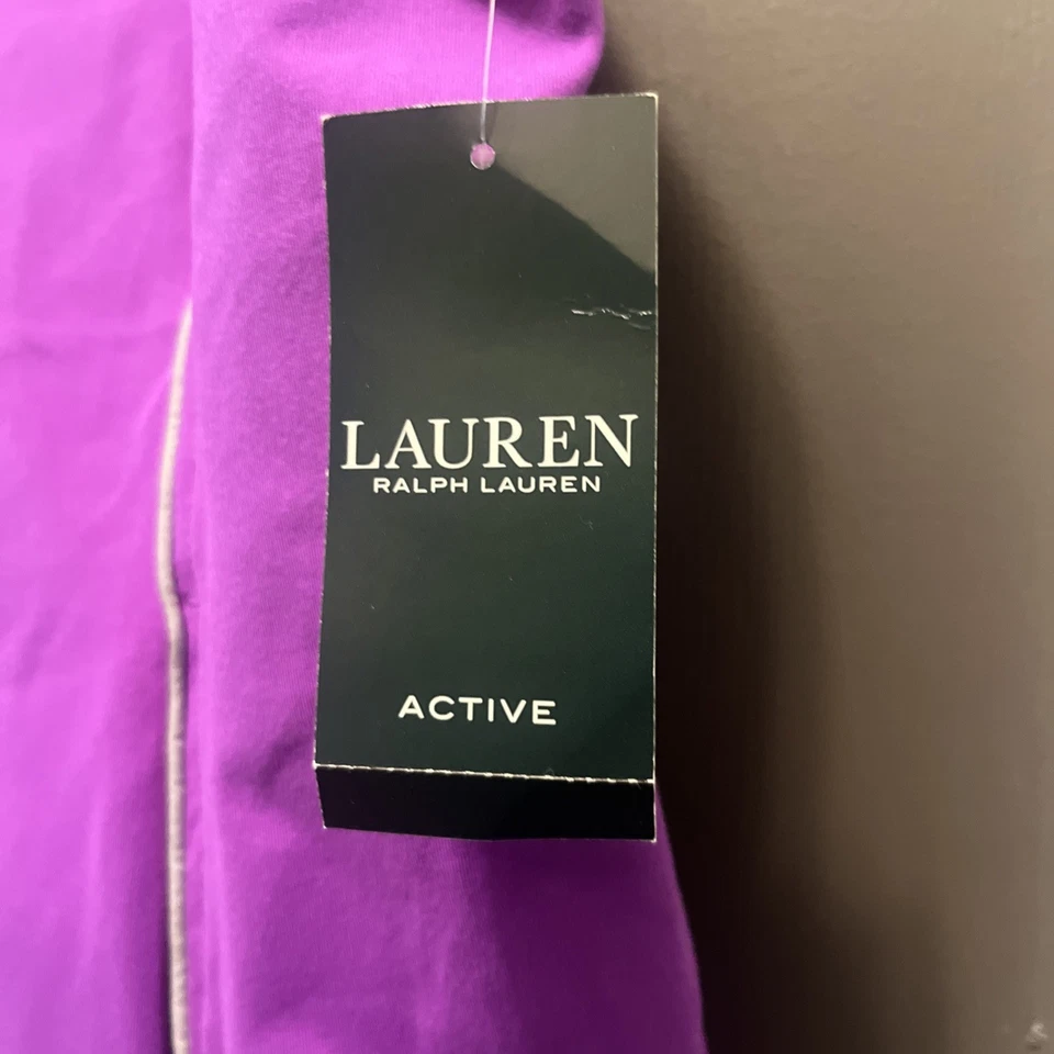 Chaleco activo Lauren Ralph Lauren LRL para mujer X- grande púrpura cremallera completa ropa deportiva Foto 4 de 4