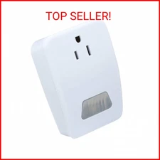 AmerTac MLC4BC Westek Indoor Plug-in Motion Activated Light Control – White, 120