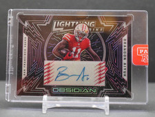 2021 Panini Obsidian Brandon Aiyuk Lightning Strike Electric Etch Red Auto /10