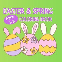 Malbuch Ostern & FrüHling, Einfache Designs, FüR Kinder, 50 Seiten, Bunt