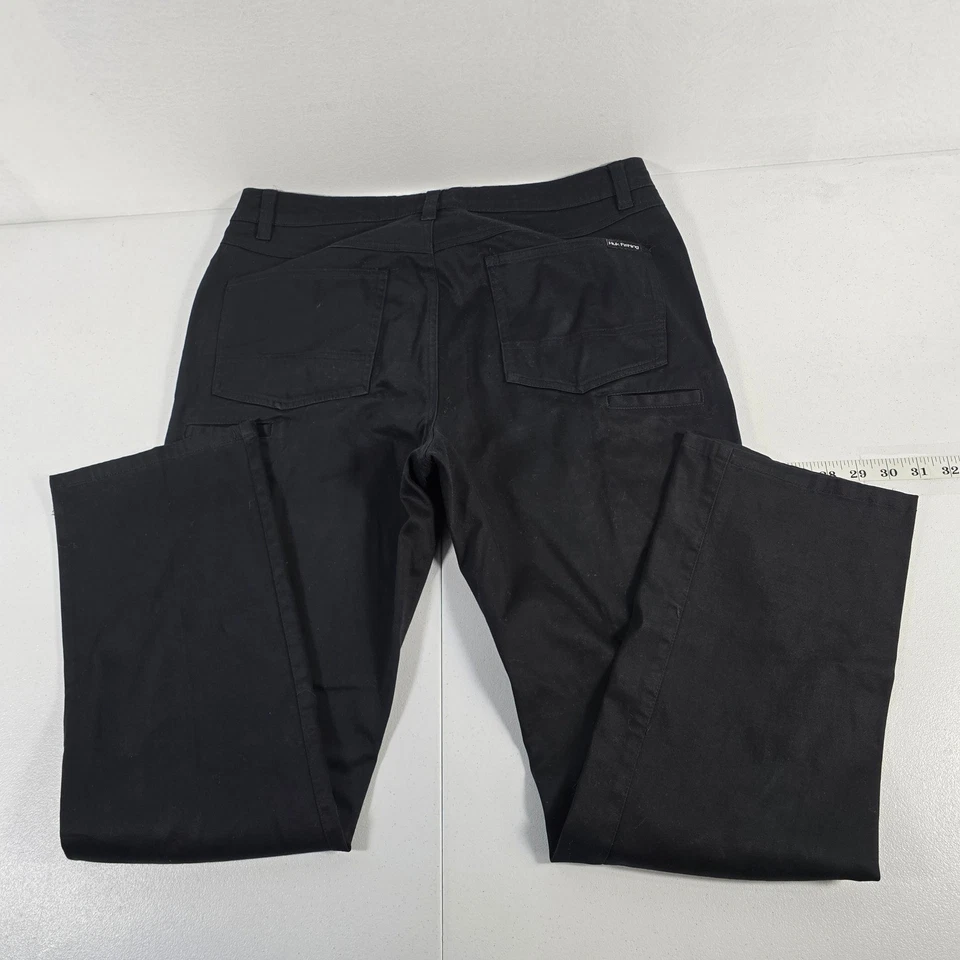 Pantalones cargo Huk Performance Fishing negros de pierna recta para hombre talla 32 Foto 2 de 4
