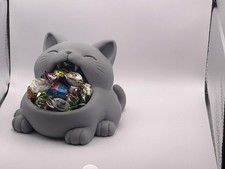 Yawning Cat Candy Bowl Plastic Cat Bowl For Sweets