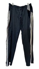 Adidas performance Pants Women's Size XL Blue Lined Straight Leg Zip Cuffs
