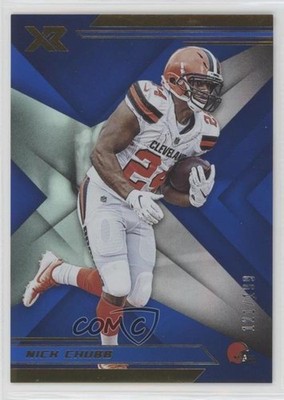 2019 Panini XR Blue /199 Nick Chubb #55 1u8