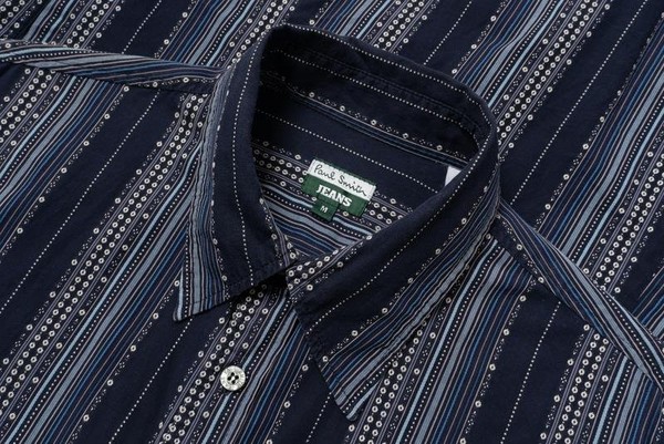 Men Paul Smith Shirt Navy Cotton 38 / M / 46