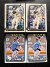 Aaron Civale Lot- Brewers, Rays, Details In Description