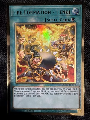 Yugioh Fire Formation - Tenki MGED-EN042 Super Rare Limited Edition LP
