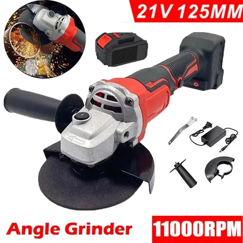 Brushless 4‑1/2” Electric Cordless Angle Grinder With 1 Battery For Makita 21V