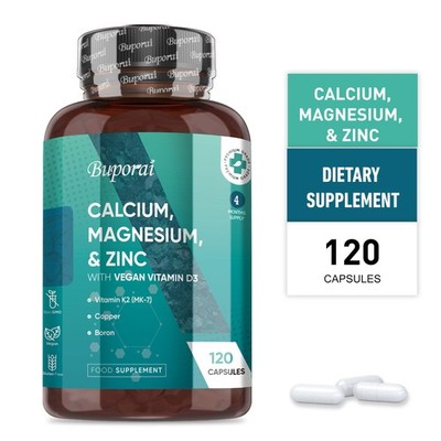 Kalzium, Magnesium Zink - Vitamin D3, K2, Starke Knochen, Immununterstützung