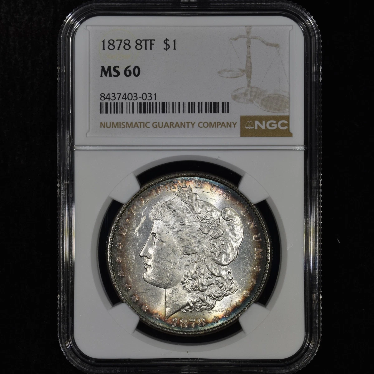 MS 60 Graded NGC 1878 Year Morgan US Dollars (1878-1921) for sale