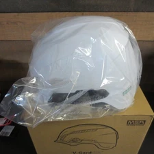 MSA 10242635 V-Gard H2 Safety Helmet - Ratchet Suspension - White