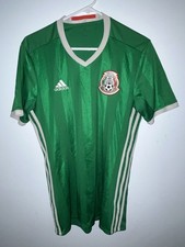 Mexico 2016/2017 Home Football Shirt Jersey ADIDAS Size Medium Preowned Green