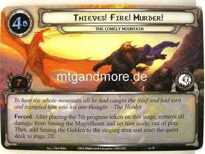 Lord of the Rings LCG  - 1x Thieves! Fire! Murder!  #074 - On the Doorstep