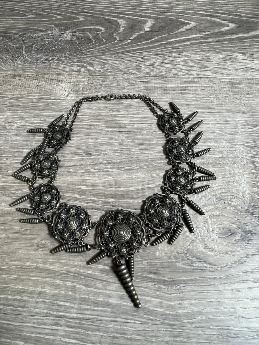 vintage gothic jewelry necklace art deco costume Women’s Dark Flowers  Collar 43