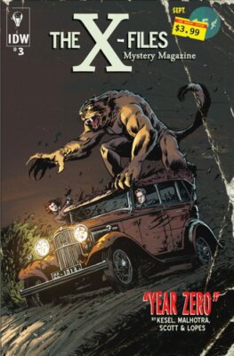 THE X-FILES : YEAR ZERO ISSUE 3 - SUBSCRIPTION VARIANT COVER - IDW COMICS