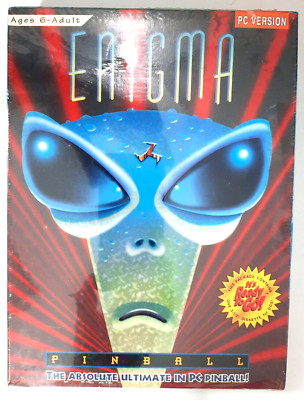 Vintage sealed ENIGMA PINBALL 3.5 diskette PC computer game 1994 NOS
