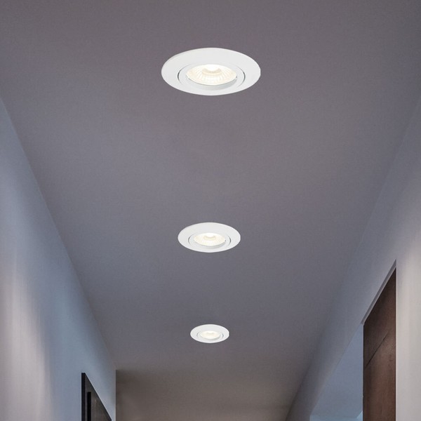 Einbaustrahler Deckenlampe Einbaulampe Led Wohnzimmerlampe Weiß Flurlampe 3X-image