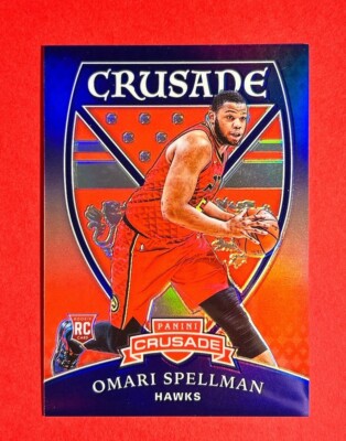 Omari Spellman ~ 2018-19 Panini Chronicles Crusade ~ Purple Prizm Rookie /49