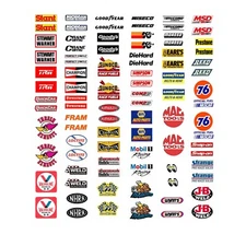 Fender Sponsors for Drag and Nascar 1/32 scale  Monogram Cerrara Scalextric SCX