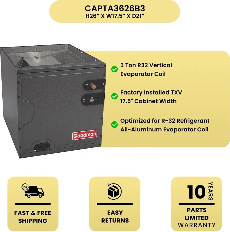 SISTEMA DE HORNO DE GAS GOODMAN 3 TONELADAS 14,5 SEER2 AC Y 96 % AFUE 60 K BTU - FLUJO ASCENDENTE Foto 4 de 4