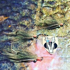 3 V Fly Alphonse Tan Sili Legs Charlie Bonefish Saltwater Flies All sizes 