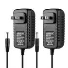 2 Pack 12V 2A 12 Volt DC 2 Amp Surveillance Camera Power Supply For Swann