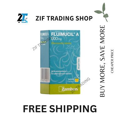 FLUIMUCIL A 600mg EFFERVESCENT TABLET 10s CLEAR PHLEGM FREE SHIPPING