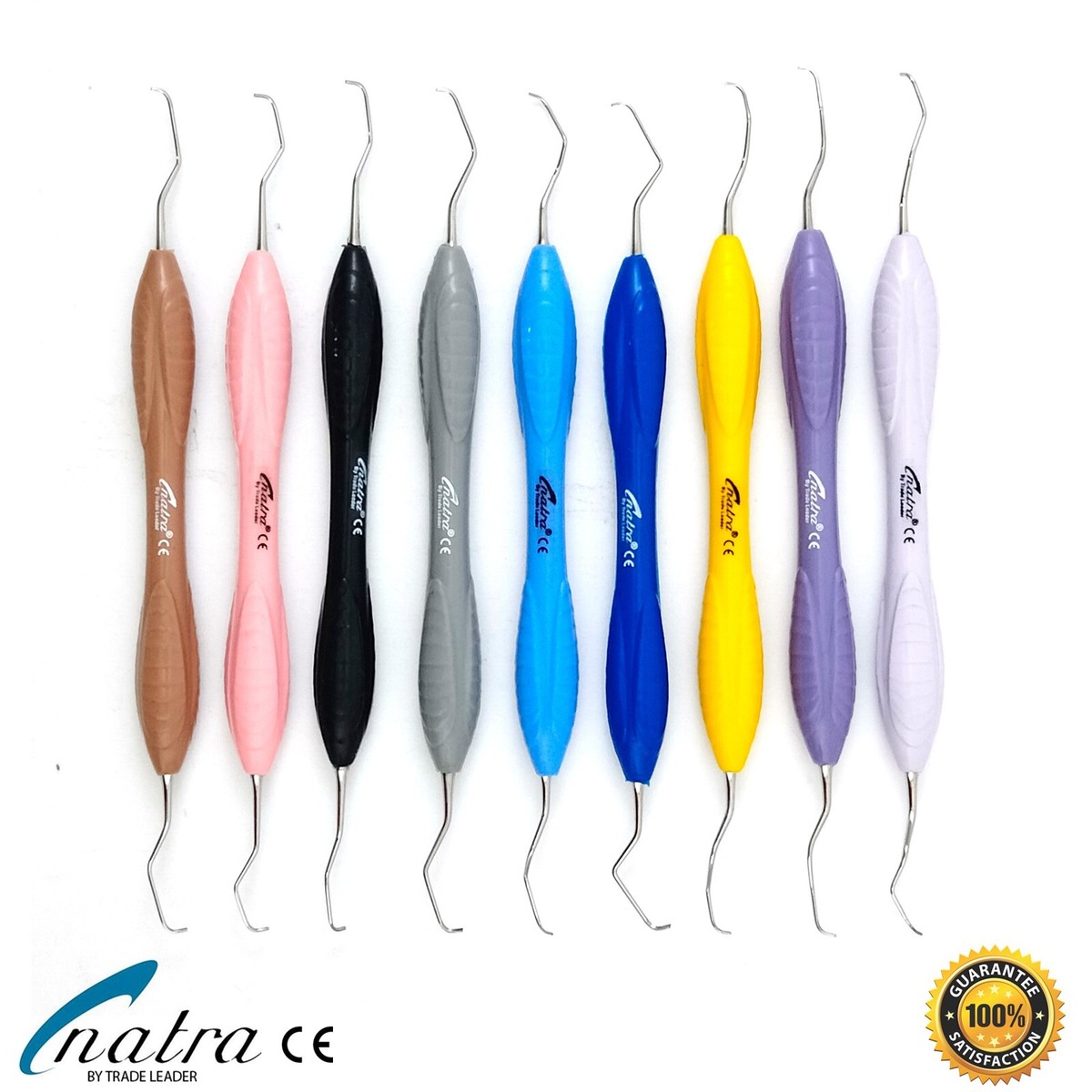 Bone Curette Set Of 7 Gracey Curettes - Dental Surgical Instruments For Scaling &amp; Root Planing Periodontal Curette Set