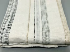 Pottery Barn Clayton Stripe Euro Pillow Sham ~ Neutral, 100% Cotton, Textured
