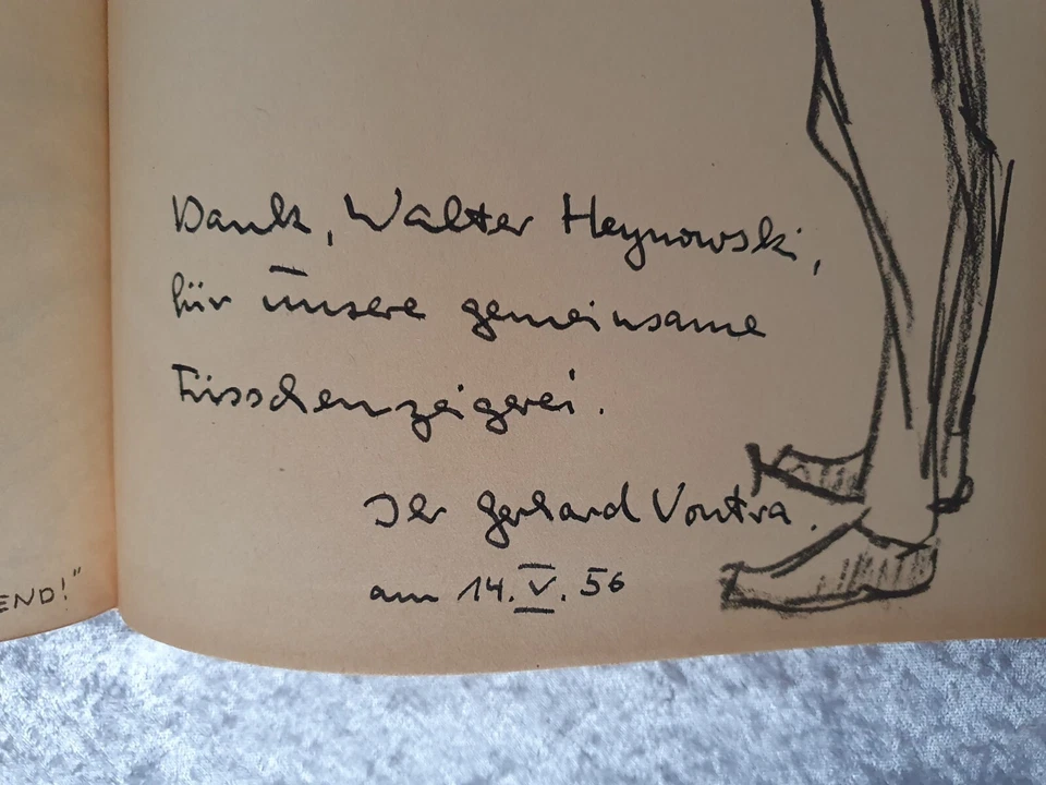 Gerhard Vontra - Zeigt her eure Füsschen - Signiert, Widmung an Walter Heynowski - Bild 3 von 4