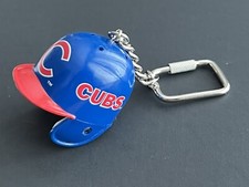 MLB Chicago Cubs Baseball Helmet Cap Keychain Rare Classic Sports Collectible