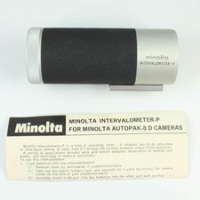 Minolta Intervalometer-P  Instructions for Autopak-8 D Movie Camera - Untested