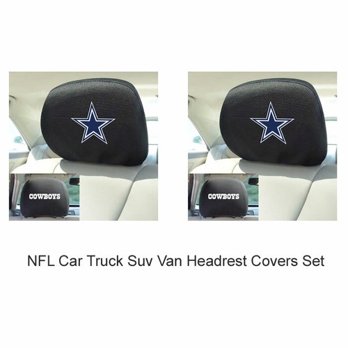 New 2pc NFL Dallas Cowboys Automotive Gear Car Truck SUV Van Headrest
