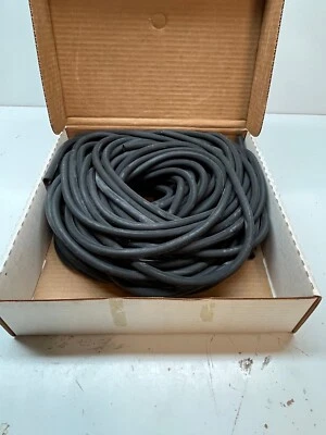 THE HYGENIC CORP 96 FEET BLACK LATEX RUBBER TUBING 3/8 OD 3/16 ID