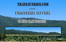 TrainJunkies Feather River Model Railroad Backdrop