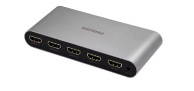 Philips 4K HDMI splitter 1 in 4 out (1x4); SRW9101F/93; New & never used