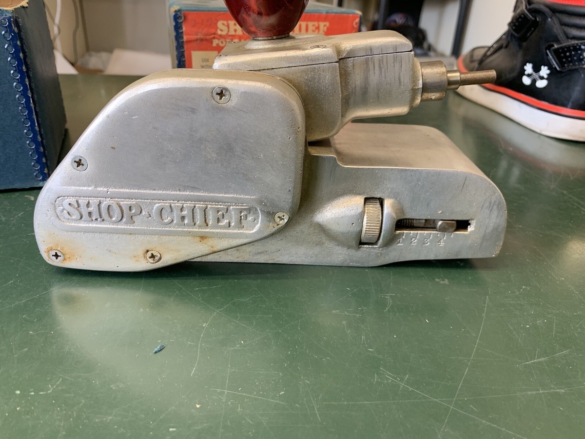 Vintage Shop Chief Portable Belt Sander in Original Box | eBay
