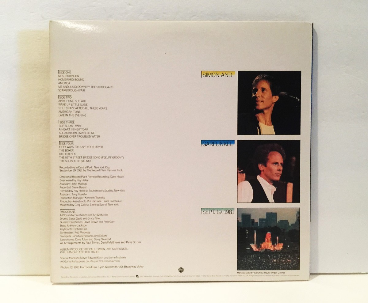 米2LP Simon &amp; Garfunkel The Concert In Central Park 88875049741 Legacy /00660 Simon & Garfunkel-The Concert In Central Park 2LP | Newbury