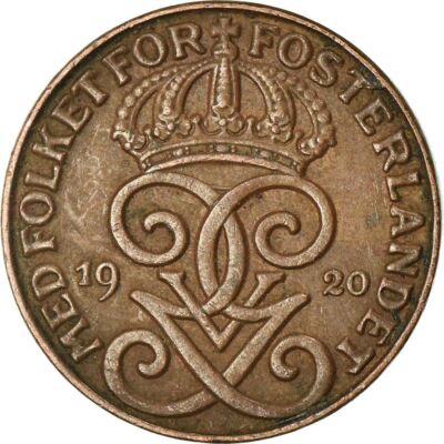 Swedish 1 Ore Coin | King Gustaf V | Sweden | 1910 - 1950 | eBay