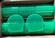 SALE 10 NEW CD /DVD 120MM POLY SHELL CLAM CSHELL, GREEN, MFLE-1016, MADE IN US