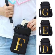 UK Cross Body Phone Bag Nylon Mobile Phone Bags Cellphone Purse Adjustable Strap