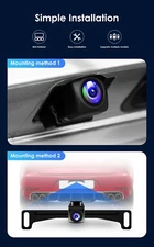 720P License Plate Car Rear View Reverse Backup Camera Night Vision Waterproof