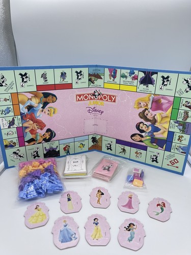 2004 Monopoly Junior Disney Princess Edition Jasmine Mulan Ariel Pocahontas - Picture 5 of 8