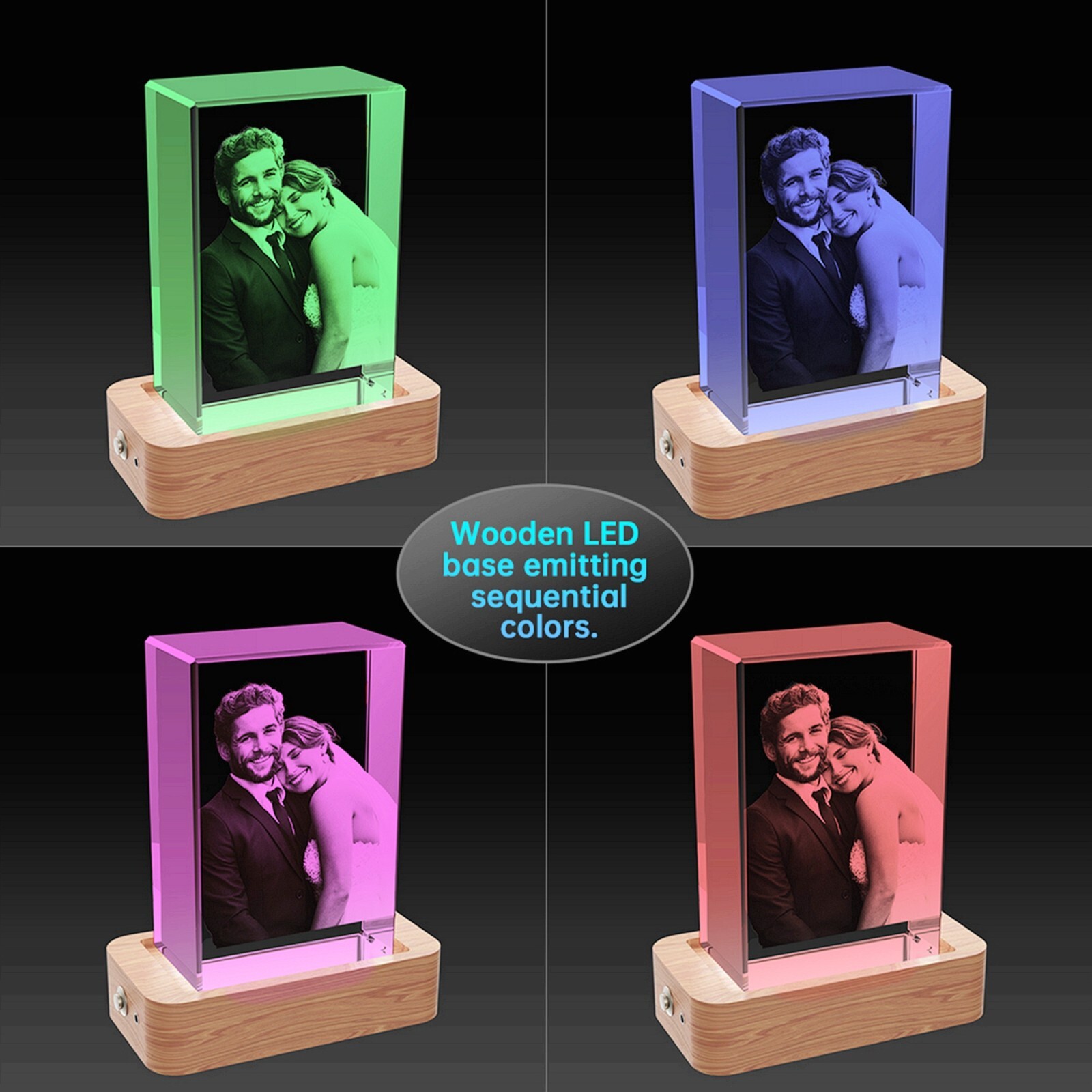 Mothers Day Gift, Birthday Gift, Anniversary Gift, Personalised 3D Crystal Photo