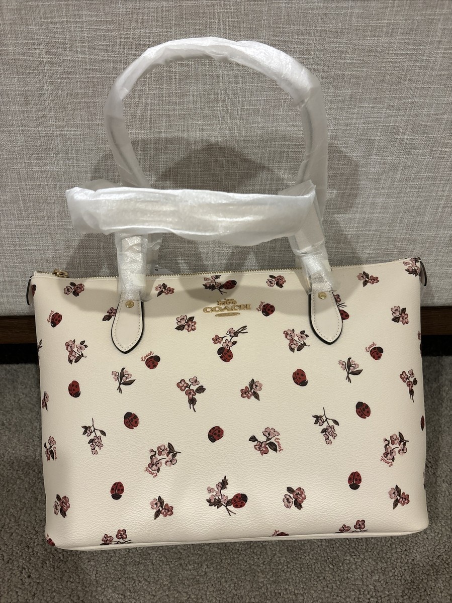 【Coach】Gallery Tote Bag With Bow Print ◆国内発送◆ Coach Gallery Bow Signature Tote handbag Wallet Options Rare